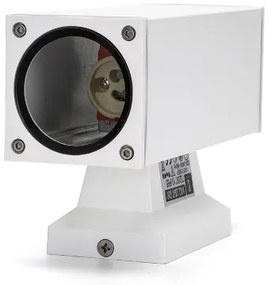 Aigostar - Vonkajšie nástenné svietidlo 2xGU10/230V biela IP65 hranatý