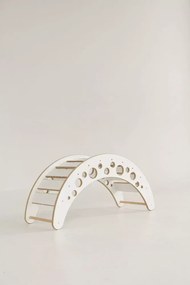 Drevená Montessori hojdačka Moon L Šedá