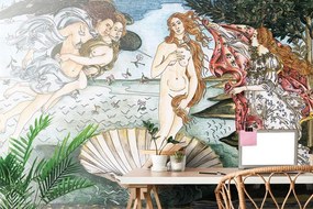 Samolepiaca tapeta reprodukcia Zrodenie Venuše - Sandro Botticelli - 450x300