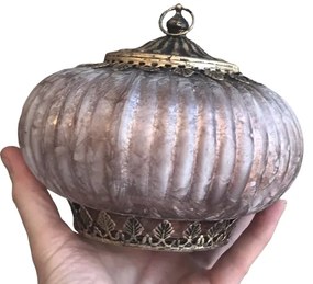 LED retro ružovo zlaté svietidlo kov