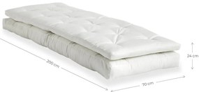 Béžové rozkladacie kreslo vhodné do exteriéru Karup Design Design OUT™ Buckle Up Beige