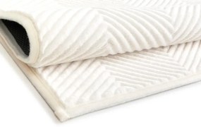 Kúpeľňový koberček Fishbone krémový