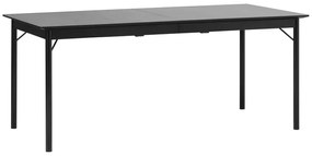 Čierny jedálenský stôl 95x180 cm Savona – Unique Furniture