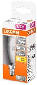OSRAM Classic B LED žiarovka E14 3,3W 2 700K matná