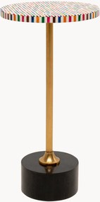 Ručne vyrobený okrúhly pomocný stolík Domero Sticks