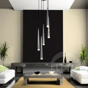 Minimalistické svietidlo Stylo 5 chróm