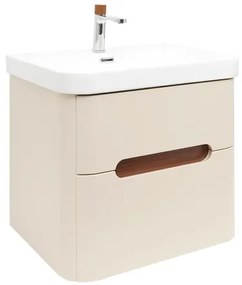 Kúpeľňová skrinka s umývadlom a batériou SAT Fusion 57,5x53x45 cm pieskovo-béžová matná SATFUSION260BEUBA, 1 ks