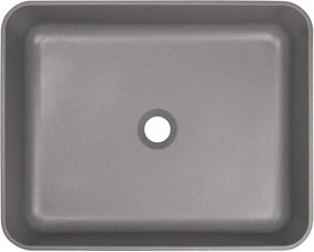 Deante Temisto, granitové umývadlo na dosku 500x400x120mm, antracitová metalíza, DEA-CQT_TU5S