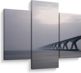 Obraz mosta v hmle (90x60 cm)