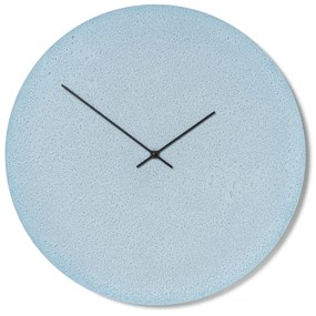 Nástenné betovoné hodiny CLOCKIES, 49cm, okrúhle, modré