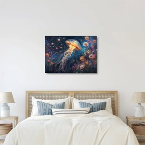 Sklenený obraz - Magická medúza (70x50 cm)