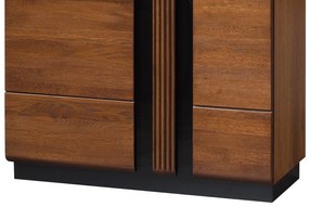 Vitrína Porti 12 95 cm levá z masivu dub antický