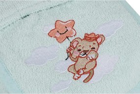 Bavlnený detský župan v mentolovej farbe veľkosť 1-2 roky Aslan – Foutastic