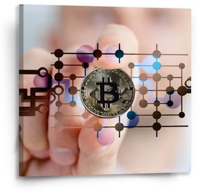 Sablio Obraz Bitcoin - 50x50 cm