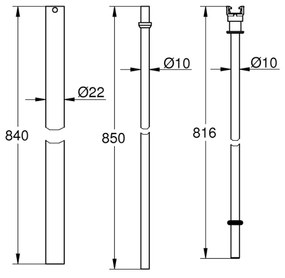 GROHE 48054000 - Sprchové rameno EUPHORIA SYSTEM 15 cm lesklý chróm