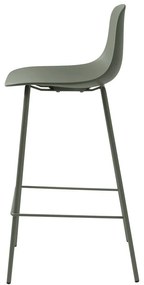 Kaki plastová barová stolička 92,5 cm Whitby – Unique Furniture