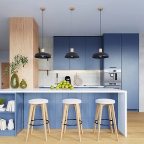 Sollux SL.1322 - Luster na lanku FANO 1xE27/15W/230V pr. 34 cm čierna