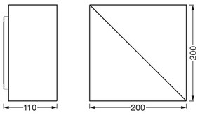 Ledvance - LED Stmievateľné nástenné svietidlo  SMART+ SWAN LED/23W/230V Wi-Fi