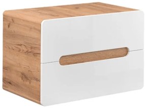 Zostava kúpeľňového nábytku BÁRA 80 cm s nástenným zrkadlom vr. keramického umývadla na dosku