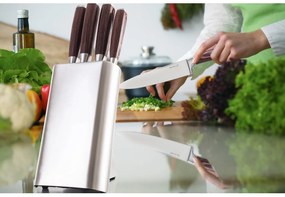 Sada nožov G21 Gourmet Steely 5 ks + nerez blok 60022164
