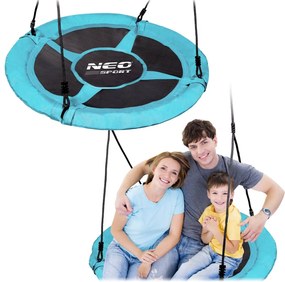 Neo-Sport Hojdačka Bocianie hniezdo Swingo XXL Tyrkysová 95 cm