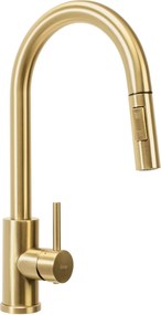 Rea Leo, 1-komorový oceľový drez 500x450x185 mm, zlatá matná, ZLE-06004