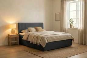 Postel MARS 140x200 cm Sivá S matracom