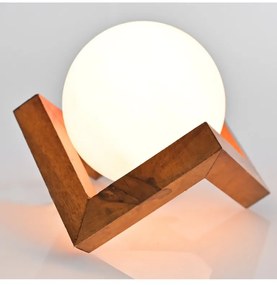 Soľná lampa Mesiac