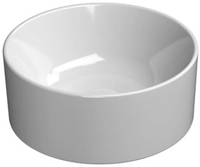 GSI, KUBE X keramické umývadlo na dosku, priemer 32 cm, biela ExtraGlaze, 943511