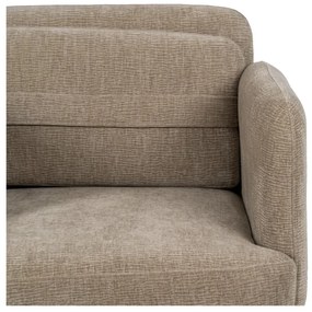 Béžové ženilkové kreslo Bind – Ixia