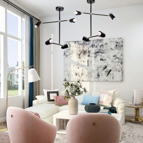 Toolight Toolight, 4-rammené stropné svietidlo, 4xE14, APP1708-4CP, čierna-zlatá, OSW-03628