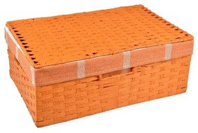 Vingo Úložný box s víkem oranžový Rozměry (cm): 40x27, v. 15