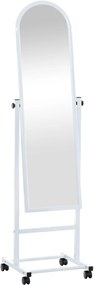 Stojace zrkadlo Evoir - 151x39x39 cm - Biela