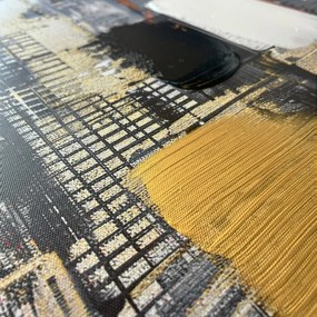 Obraz s ručne maľovanými prvkami 70x100 cm Cityscape – Styler