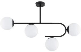 Prisadený luster STELLAR 4xE14/10W/230V čierna