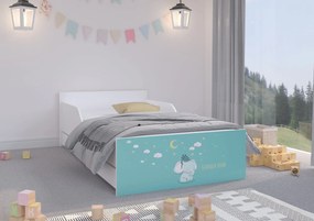 Wooden Toys Detská posteľ PUFI 160x80 SLONÍK