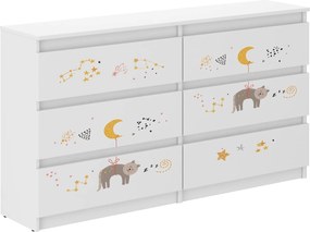 Wooden Toys Detská komoda R-140 KOTEK