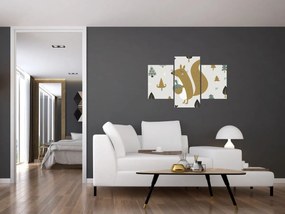 Obraz - Veverička s orieškom (90x60 cm)