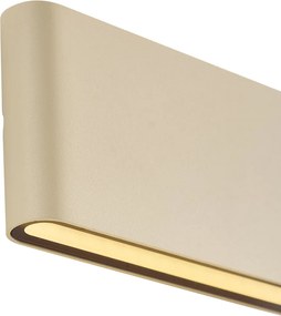 Moderné vonkajšie nástenné svietidlo béžové 17,5 cm vrátane LED IP65 - Batt