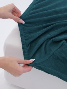 Froté plachta 180 × 200 cm - petrolejová