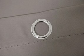 Záves OXFORD 140x270 cm, sivo-hnedý Zavesenie: Riasiaca páska