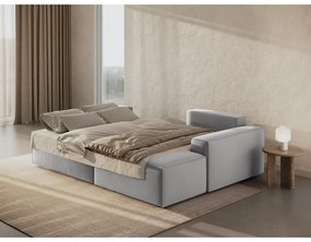 Svetlosivá rozkladacia rohová pohovka (pravý roh) Jodie – Micadoni Home