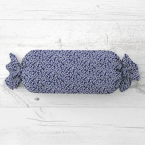 Biante Vankúš valec bonbon Sandra SA-257 Ornamenty na tmavo modrom 15x100 cm