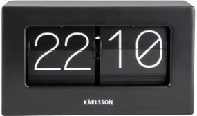 Dizajnové nástenné / stolný preklápací hodiny Karlsson 5620BK