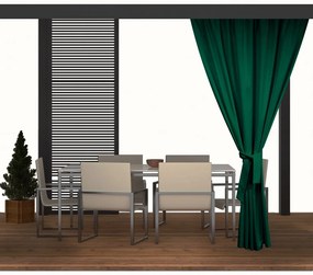 Dekorstudio Záhradný záves do altánku tmavozelený - 71 Rozmer závesu: 155x240cm