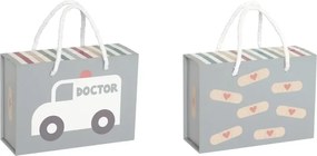 Lekársky kufrík pre deti strieborný