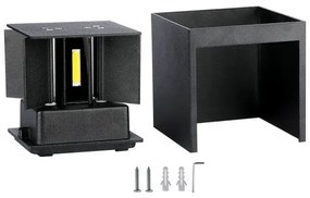 LED Vonkajšie nástenné svietidlo LED/11W/230V 4000K IP65 čierna