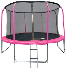 Trampolína COMFORT s rebríkom 305cm ružová