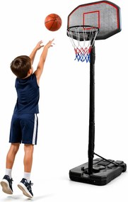 LEAN Sport Basketbalový kôš – prenosný nastaviteľný stojan 190–250 cm CDB-003A