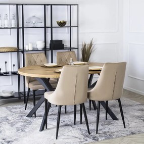 PROXIMA.store - Čalúnená jedálenská stolička CORK FARBA: béžová